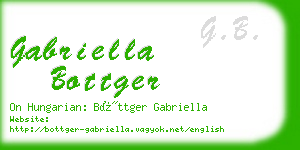 gabriella bottger business card